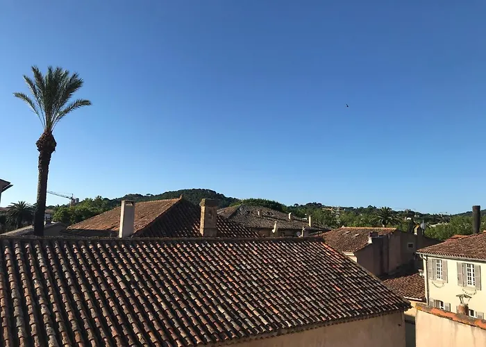 DEUX-PIECES - VIEUX VILLAGE - SUPERBE VUE SUR LES TOITS et PARKING